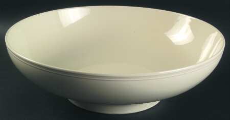 Cream Stripe 13" Pasta Serving Bowl