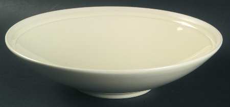 Cream Stripe Individual Salad Bowl