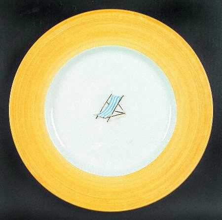 Vineyard Chair Yellow Service Plate (Charger)