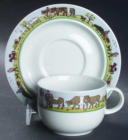 LAG12 Flat Cup & Saucer Set