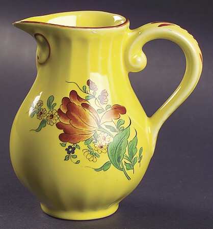 Old Strasbourg (Yellow Background, Roses) Creamer