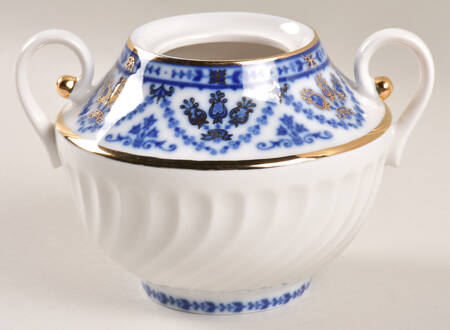 Cobalt Frieze Sugar Bowl No Lid