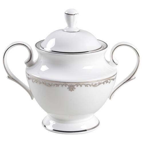 Coronet Platinum Sugar Bowl & Lid