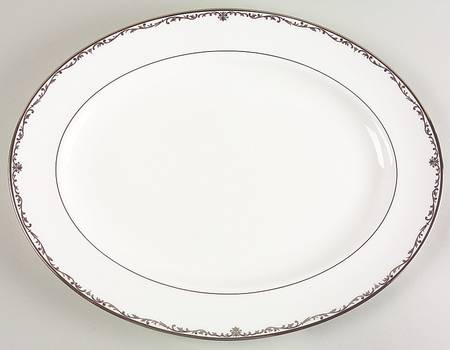 Coronet Platinum 16" Oval Serving Platter