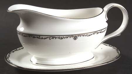 Coronet Platinum Gravy Boat & Underplate