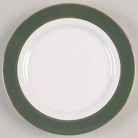 Southport Green with Gold Bread & Butter Plate