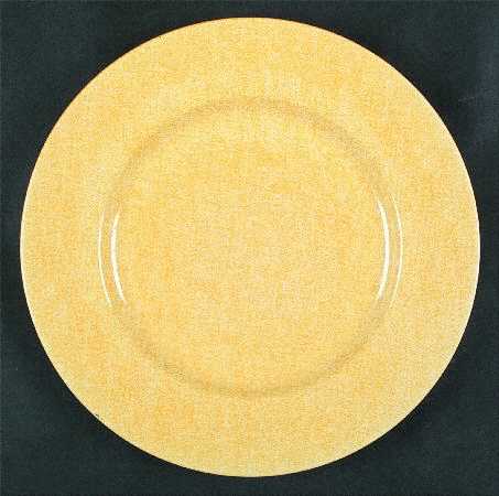 Denim Yellow Dinner Plate
