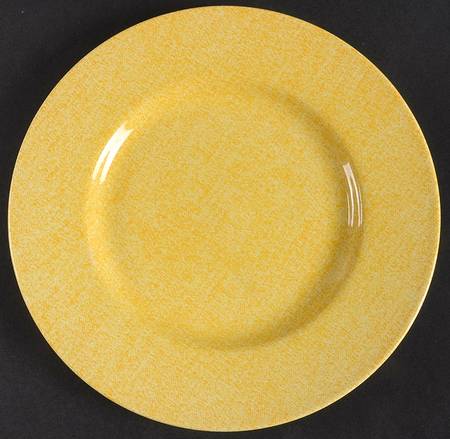 Denim Yellow Salad Plate