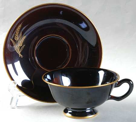 Wheat Blue Footed Cup & Saucer Set