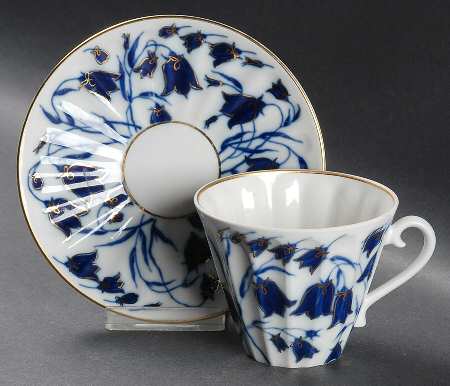 Bluebells Flat Cup & Saucer Set
