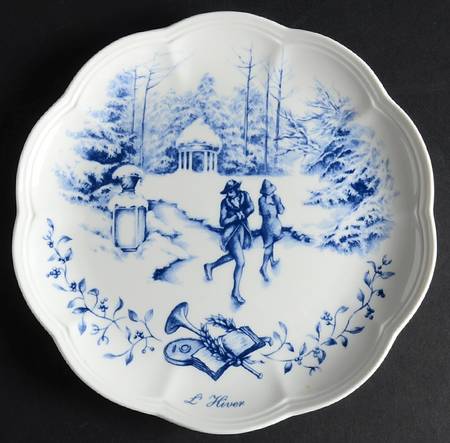 Les Saisons Winter Accent Luncheon Plate
