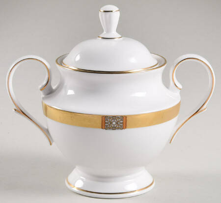 Jewel Gold Sugar Bowl & Lid