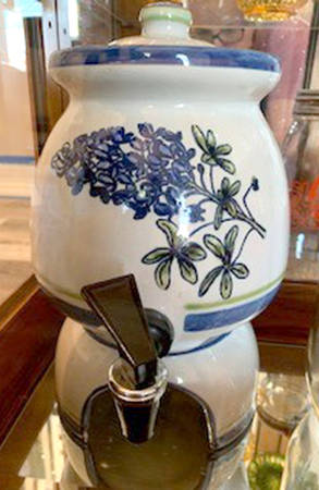 Bluebonnet Beverage Server & Stand