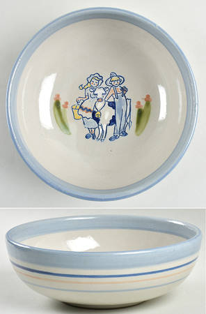 Milk & Honey 8" Round Vegetable Bowl