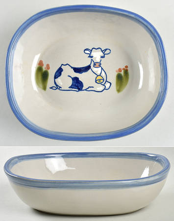 Milk & Honey 8" Oval Vegetable Bowl