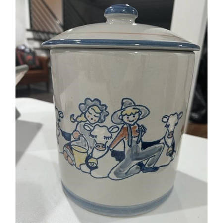 Milk & Honey Cookie Jar & Lid