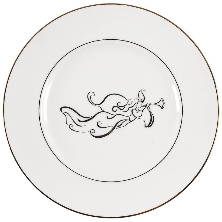 Continental Dining Gold Accent Luncheon Plate