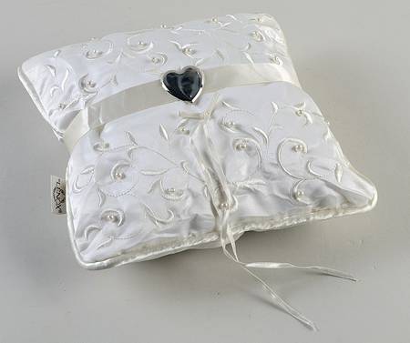 Opal Innocence Ring Bearer Pillow