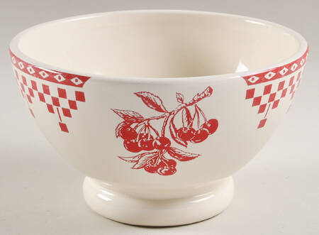 Damier Red Large Fruit Bowl