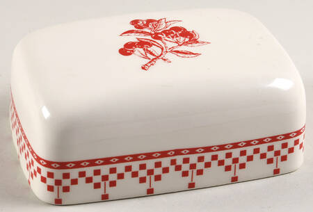 Damier Red Lid for Rectangular Butter