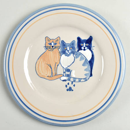 Classy Cats Salad Plate