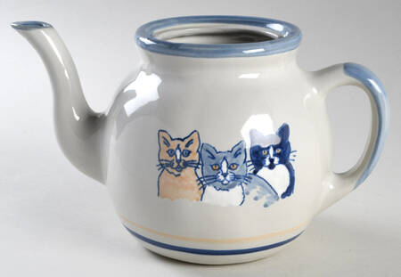Classy Cats Teapot No Lid
