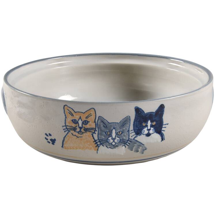Classy Cats 3 Quart Round Casserole No Lid