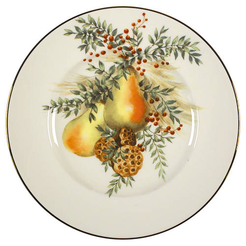 Williamsburg Boxwood & Pine Accent Luncheon Plate