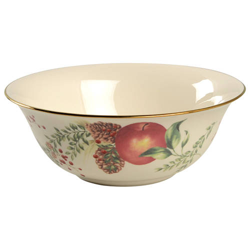 Williamsburg Boxwood & Pine 9" Round Vegetable Bowl