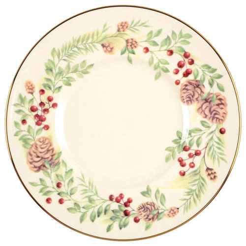 Williamsburg Boxwood & Pine Salad/Dessert Plate