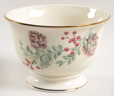 Williamsburg Boxwood & Pine Sugar Bowl No Lid