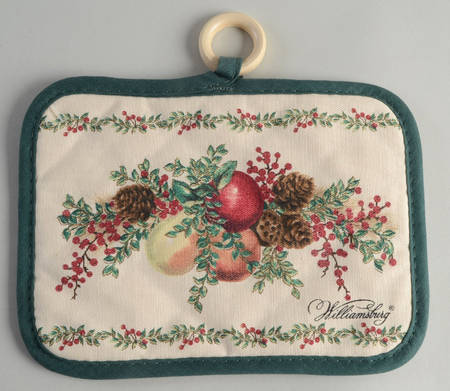 Williamsburg Boxwood & Pine Cloth Potholder by Lenox