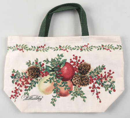 Williamsburg Boxwood & Pine Small Cloth Tote Bag
