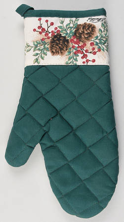 Williamsburg Boxwood & Pine Cloth Oven Mitt