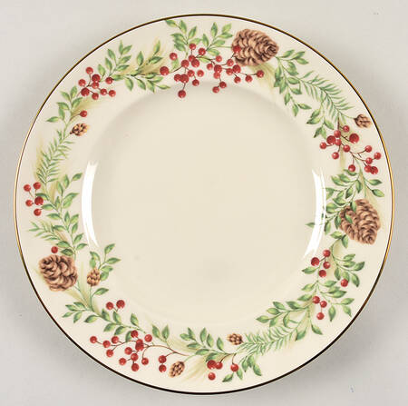 Williamsburg Boxwood & Pine Luncheon Plate