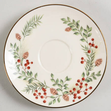 Williamsburg Boxwood & Pine Saucer
