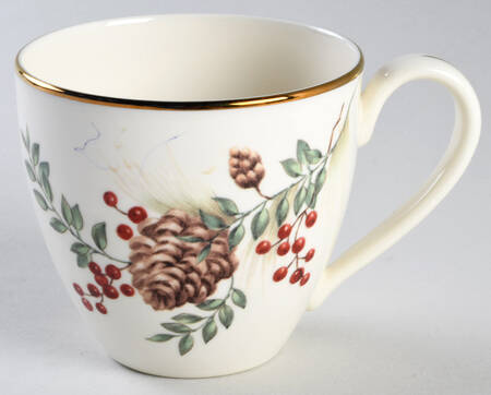 Williamsburg Boxwood & Pine Flat Cup by Lenox