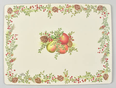Williamsburg Boxwood & Pine Corkboard Placemat