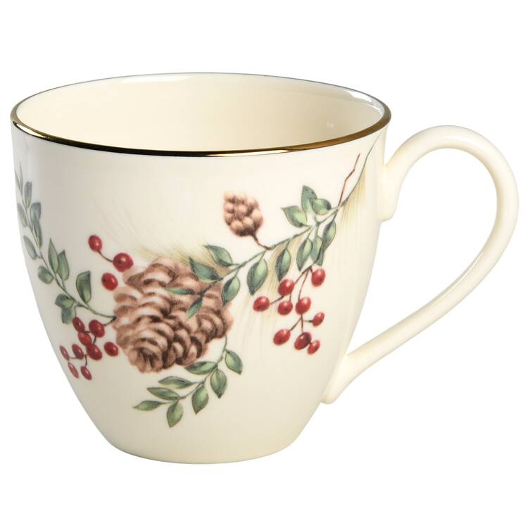 Williamsburg Boxwood & Pine Flat Cup by Lenox