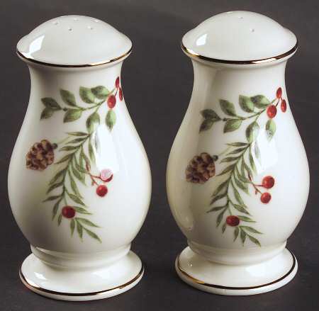 Williamsburg Boxwood & Pine Salt & Pepper Set by Lenox