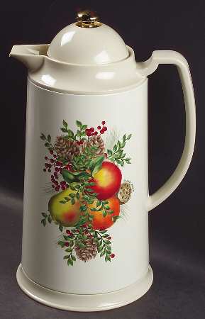 Williamsburg Boxwood & Pine Plastic Thermos/Carafe & Lid