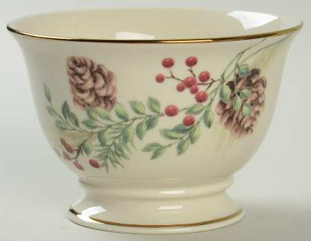 Williamsburg Boxwood & Pine Sugar Bowl No Lid