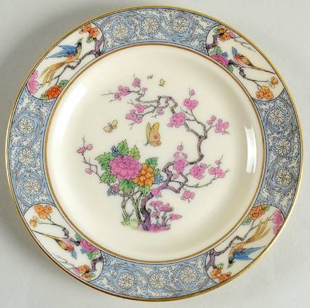 Ming-Birds (Newer, Cream, Gold Backstamp) Bread & Butter Plate