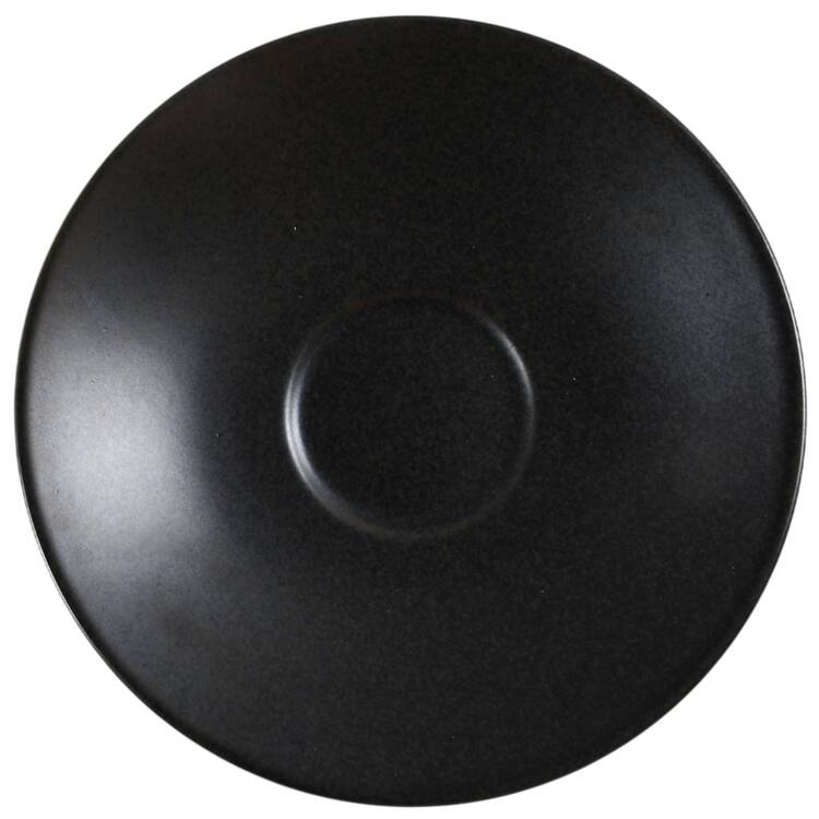 Ebony (Round, No Texture) Saucer for Flat Cup