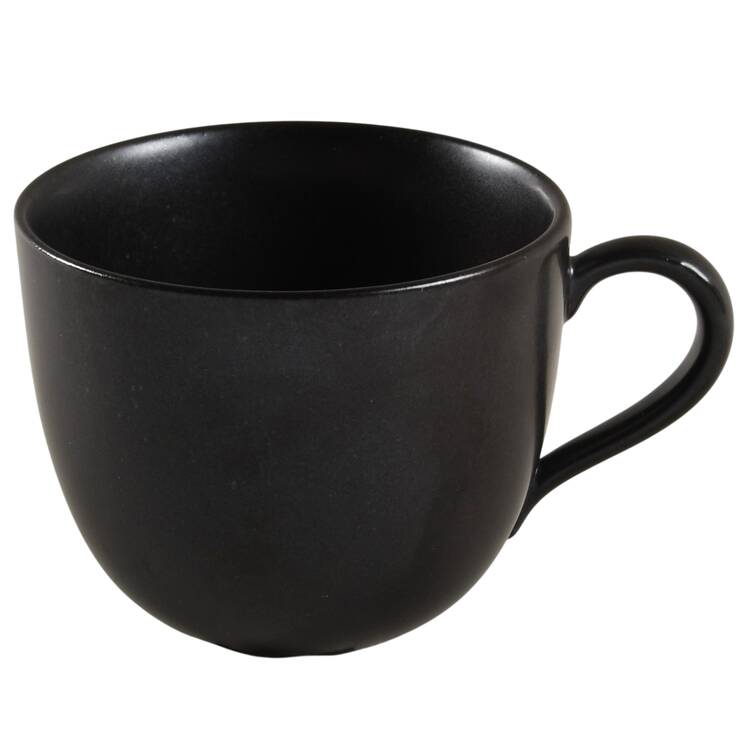 Ebony (Round, No Texture) Flat Cup