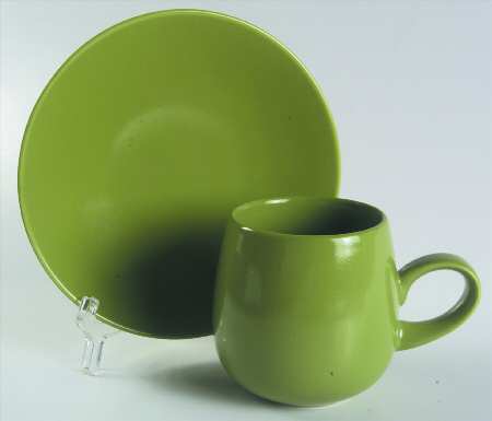 Rso Brights Green (Round) Flat Cup & Saucer Set