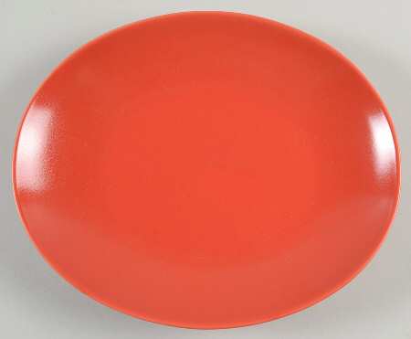 Rso Brights Red (Oval) Salad Plate