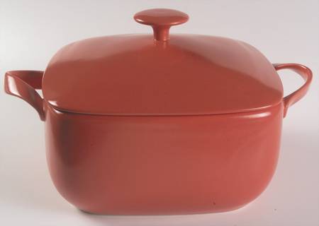 Rso Brights Accessories Red 3 Quart Square Casserole with Ceramic Lid