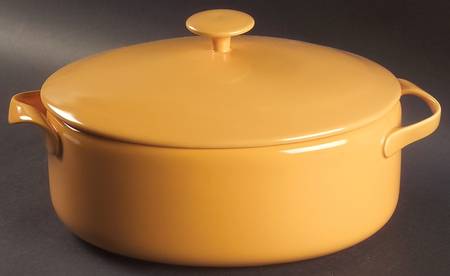 Rso Brights Accessories Yellow 3 Quart Oval Covered Casserole