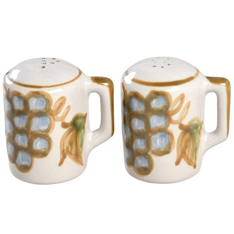 Vintage (Green Band) Salt & Pepper Set